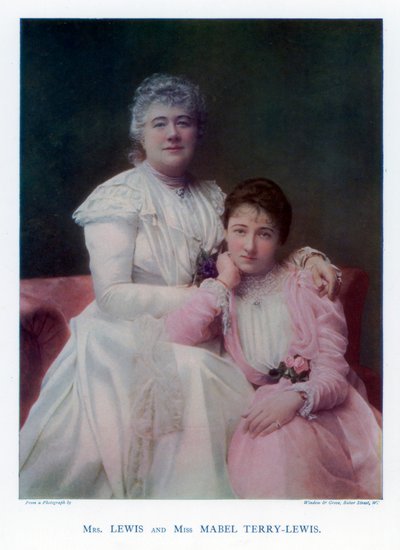 Mrs Lewis Kate Terry e Miss Mabel Terry-Lewis, attrici britanniche, 1901 da Window and Grove