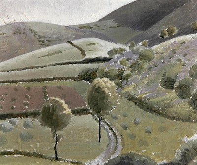 Paesaggio italiano vicino al Lago di Piediluco, c.1920-23 da Winifred Knights