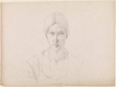 Autoritratto (matita su carta) da Winifred Knights