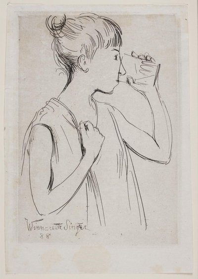 Giovane Ragazza che Beve da Winnaretta Singer