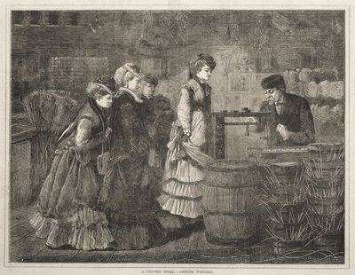 Un negozio di campagna, a fare la pesata da Winslow Homer