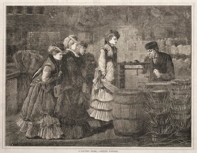 Un Negozio di Campagna, Pesatura da Winslow Homer
