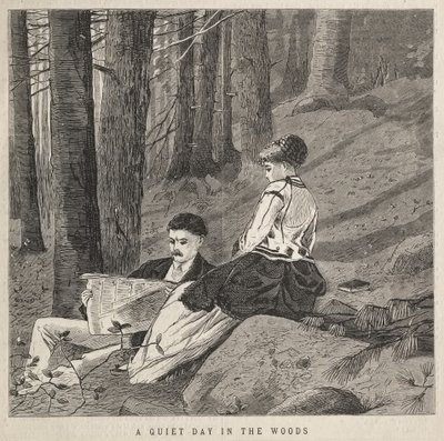 Una giornata tranquilla nel bosco da Winslow Homer
