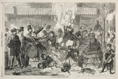 Una discesa sulla neve in città da Winslow Homer