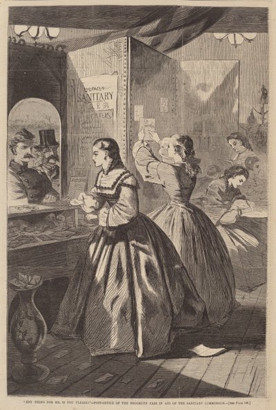 Qualcosa per me, per favore - Ufficio postale della fiera di Brooklyn a sostegno di... da Winslow Homer
