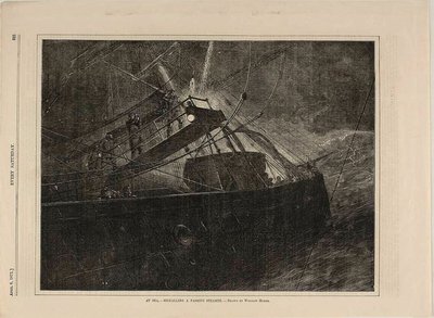 In mare - Segnalazione a un piroscafo di passaggio da Winslow Homer