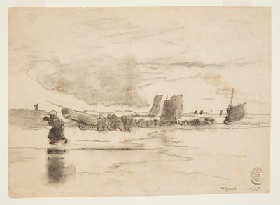 Spiaggia a bassa marea, Cullercoats, Inghilterra da Winslow Homer