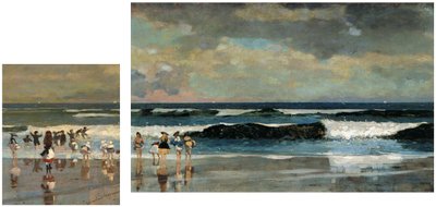 Scena di spiaggia amp; Sulla spiaggia da Winslow Homer