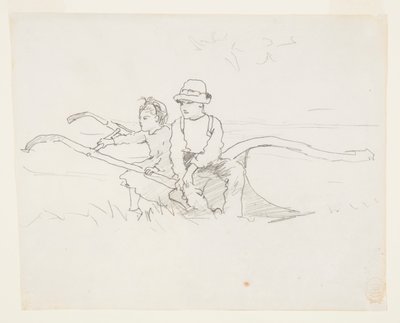 Ragazzo e ragazza su un aratro da Winslow Homer