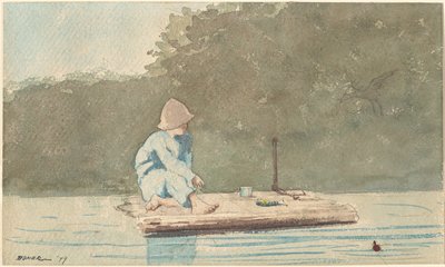 Ragazzo su una zattera da Winslow Homer