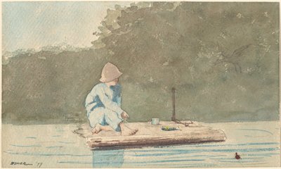 Ragazzo su una zattera da Winslow Homer