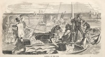 Schizzi del raduno al campo: Sbarco al Capo, 1858 da Winslow Homer