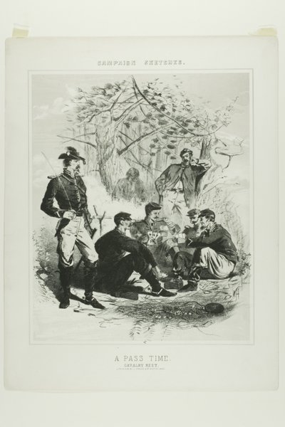Schizzi di campagna: Un momento di passaggio - Riposo della cavalleria da Winslow Homer