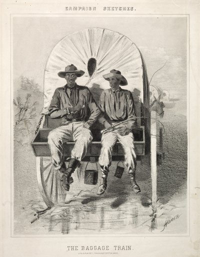Schizzi di campagna: Il treno dei bagagli, 1863 da Winslow Homer