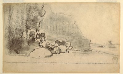 Bambini che giocano in riva al mare, Cullercoats, Inghilterra da Winslow Homer