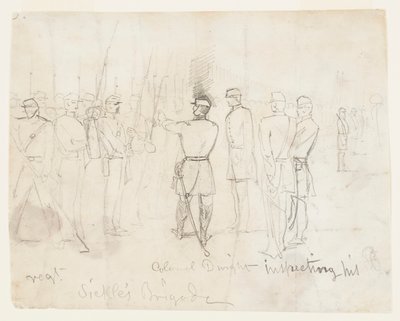 Col. Dwight Ispeziona il Suo Reggimento da Winslow Homer