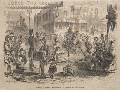 Angolo tra Winter, Washington e Summer Streets, Boston, 1857 da Winslow Homer