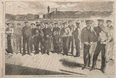 Equipaggio della nave a vapore degli Stati Uniti Colorado, imbarcato a Boston, giugno 1861, 1861 da Winslow Homer