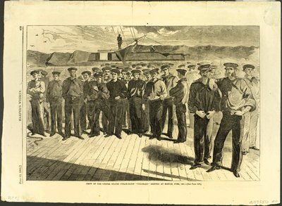 Equipaggio del piroscafo a vapore statunitense "Colorado" imbarcato a Boston, giugno 1861 da Winslow Homer