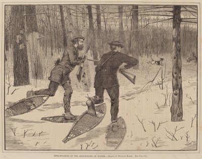 Caccia al cervo negli Adirondacks in inverno da Winslow Homer