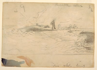 Disegno, Scena di spiaggia, Inghilterra, 1881-82 da Winslow Homer