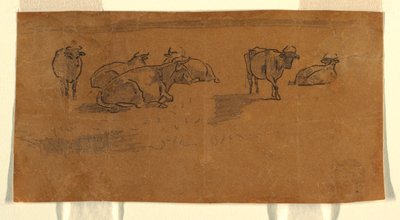 Disegno, Mucche al pascolo, 1872 ca. da Winslow Homer