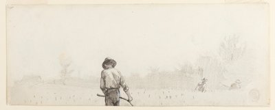 Disegno, Uomo con falce, 1865 ca. da Winslow Homer