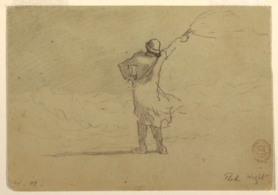 Disegno, "Luce rossa", probabilmente 1883 da Winslow Homer