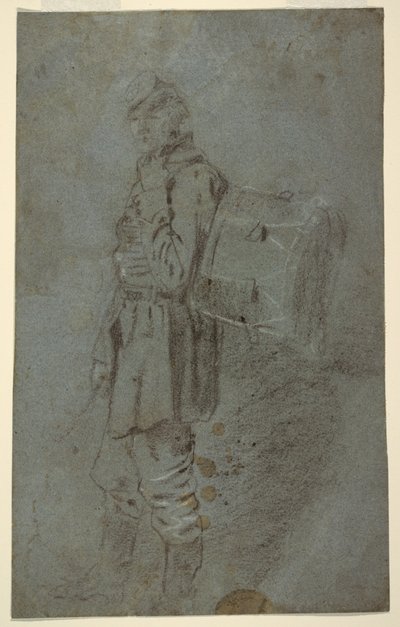 Disegno, vista laterale di un tamburino, 1864 ca. da Winslow Homer