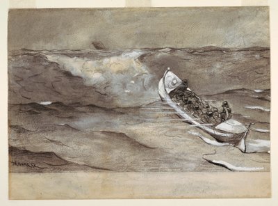 Disegno, Il battello di salvataggio, studio per l
