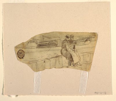 Disegno, Due donne sedute su un muro, Cullercoats, Inghilterra, 1881-82 da Winslow Homer
