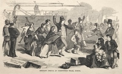 Arrivo degli emigranti al Constitution Wharf, Boston da Winslow Homer