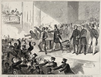 Espulsione di persone di colore e Abolizionisti dal Tremont Temple, Boston, Massachusetts..., 1860 da Winslow Homer