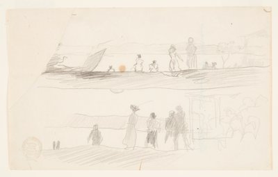 Figure che guardano verso una baia da Winslow Homer