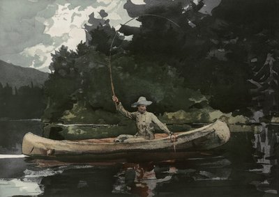Pesca nei boschi del nord da Winslow Homer