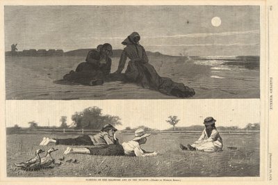 Flirtare sulla spiaggia e sul prato, da Harper da Winslow Homer