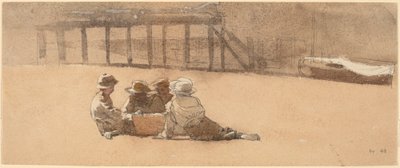 Quattro ragazzi su una spiaggia da Winslow Homer