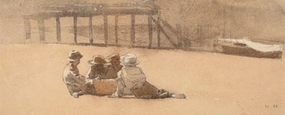 Quattro Ragazzi su una Spiaggia, 1873 da Winslow Homer