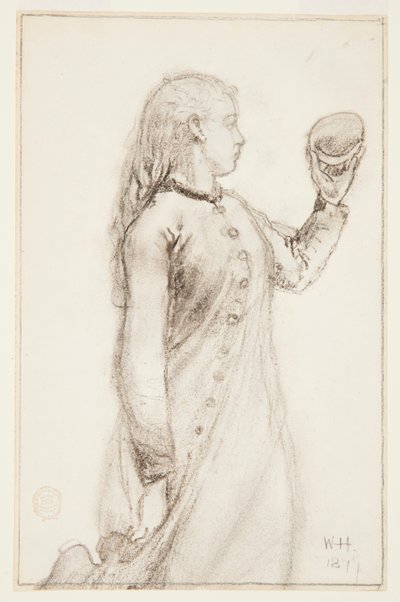 Ragazza che tiene una conchiglia da Winslow Homer