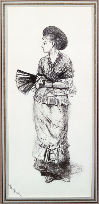 Ragazza con ventaglio da Winslow Homer