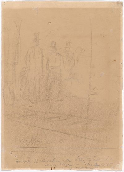 Grant e Lincoln a City Point, Virginia da Winslow Homer
