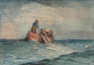 Tirando le reti, 1887 da Winslow Homer