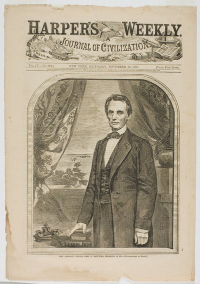 On. Abraham Lincoln, nato nel Kentucky il 12 febbraio 1809 da Winslow Homer