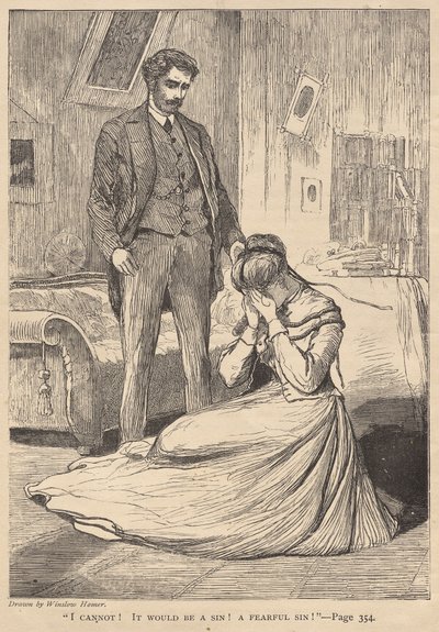 "Non posso!  Sarebbe un peccato!  Un peccato spaventoso!". da Winslow Homer