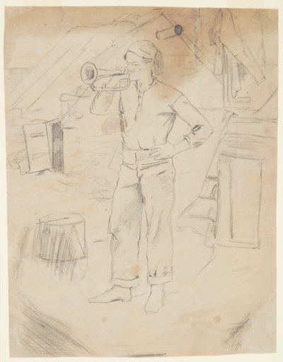 Uomo con Berretto da Zuavo da Winslow Homer