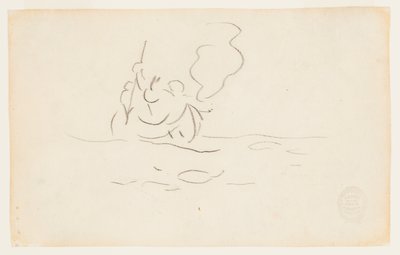 Uomo in una canoa con arpione da Winslow Homer