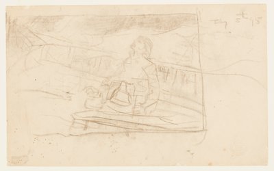 Uomo sul ponte con campana della nave da Winslow Homer