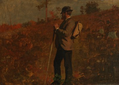Uomo con zaino da Winslow Homer
