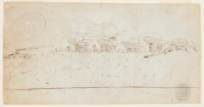 Uomini che osservano le opere di terra da Winslow Homer