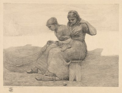 Riparare gli strappi, 1888 da Winslow Homer